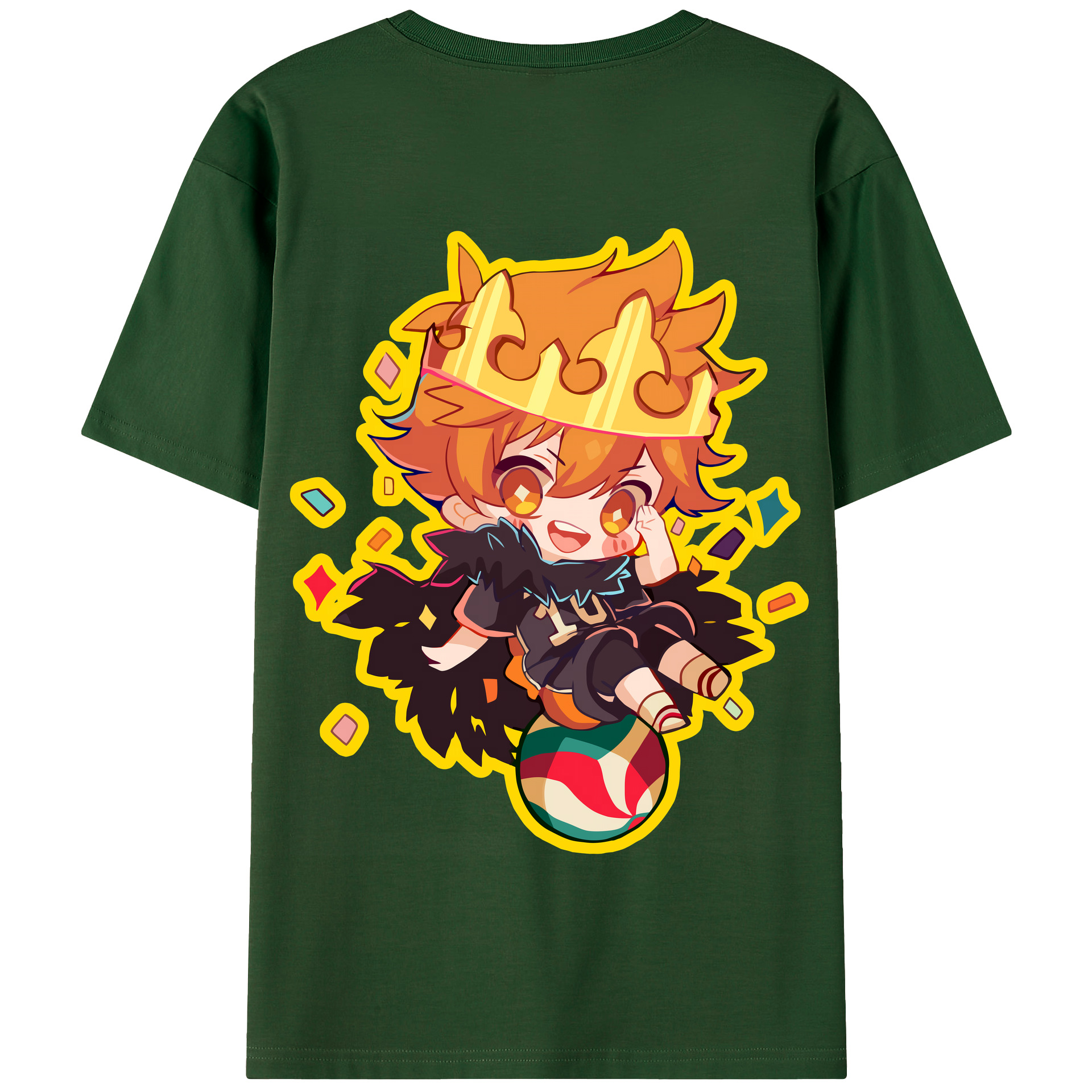 （画像用） ハイキュー!! Haikyu!! 綿100％半袖Tシャツ（背面プリント）
